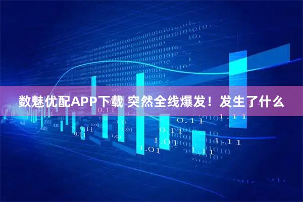 数魅优配APP下载 突然全线爆发！发生了什么
